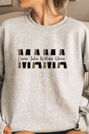 Mama And Her Children - Personalized Sweatshirt