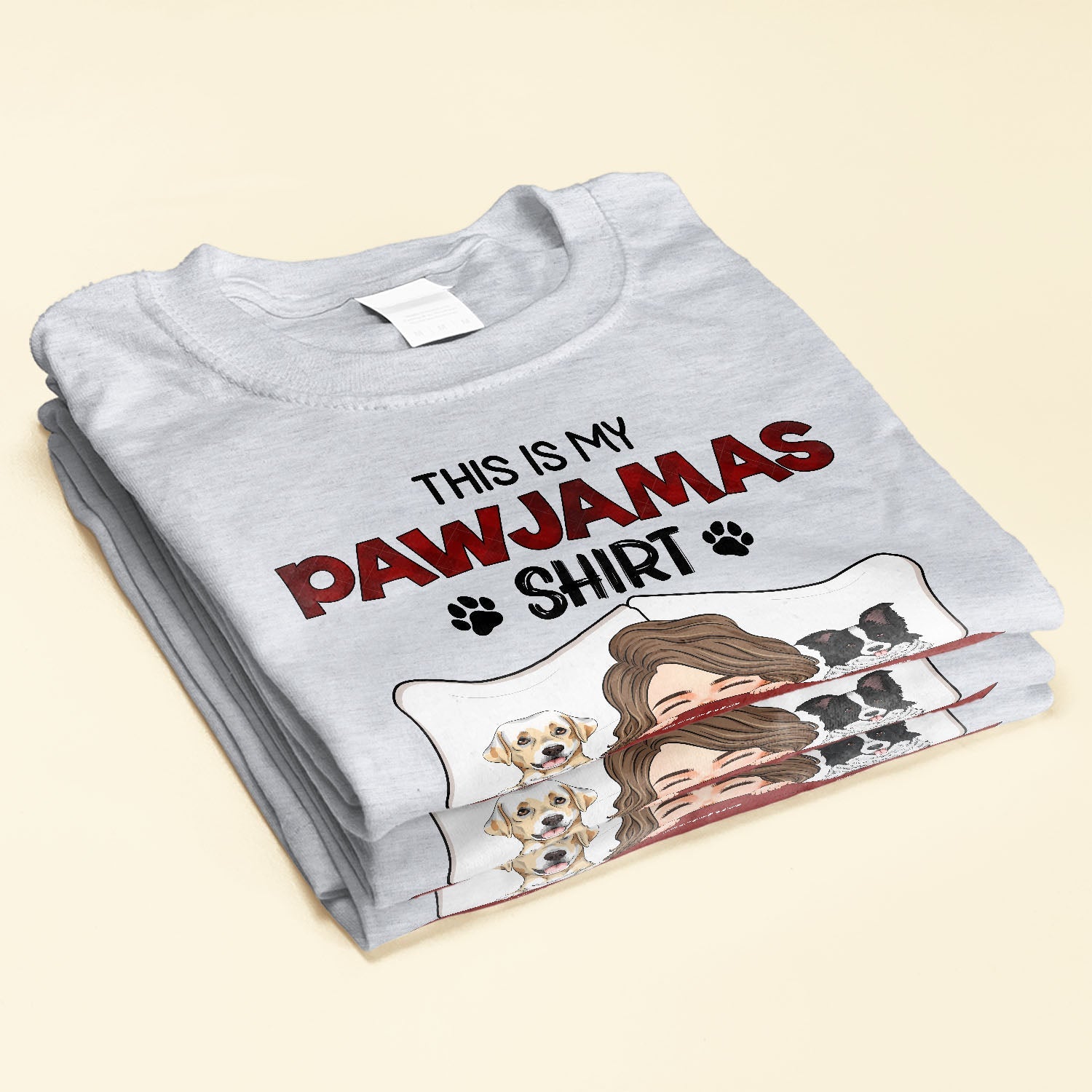 PawjamasOne Size Shirt - PersonalizedOne Size Shirt - Image 2
