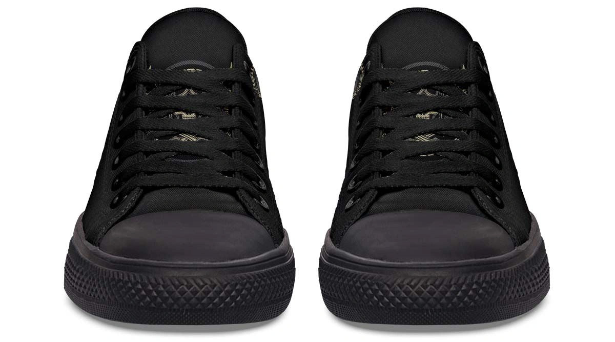 Born To Ride Black Lowtop Sneakers - Stylish Urban Walking Shoes - Image 2