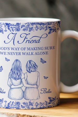 A Friend Is God's Way - Personalized Mug - Gift For Friend