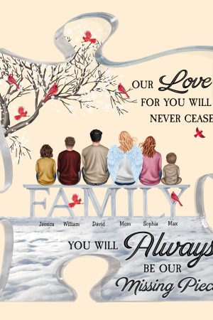 Always Our Missing Piece - Personalized Puzzle Acrylic Plaque