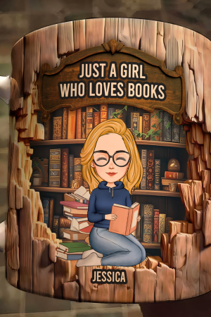 Just A Girl Who Loves Books - Personalized Mug - Gift For Daughter