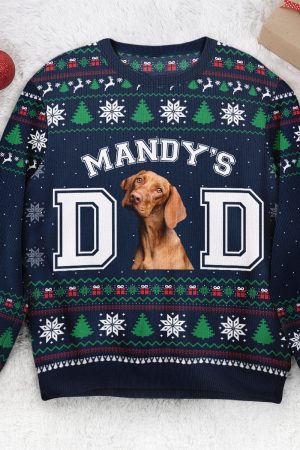 Pet Parents - Personalized Photo Ugly Christmas Sweater