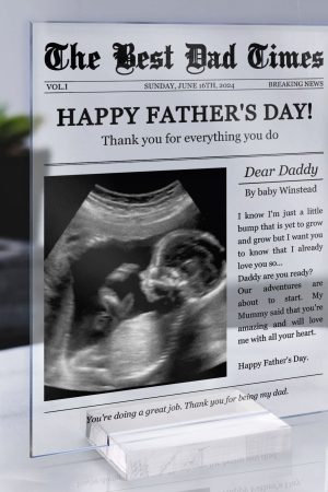 The Best Dad Times - Personalized Acrylic Photo Plaque